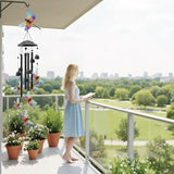 Wind Chimes for Outside,Metal Windchimes Outdoors,Wind Bells Hanging Decorate for Patio,Garden,Backyard or Porch,Gardening Gifts for Bird Lover,Women,Men/Mom, Birthday Party Decorations.(Butterfly)