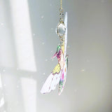 Green Acrylic Hummingbird Flowers Garden Suncatcher Window Hanging Crystal Prism Rainbow Maker Sun Catcher Ornaments Appreciation Thank You Gifts for Mom Grandma Sister Home Decor