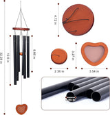 37” Large Deep Tone Wind Chimes Outdoor, Aluminum Metal Tubes, Waterproof Garden Patio Decor, Memorial Sympathy Wind Chime Gift for Mom, Loved Ones