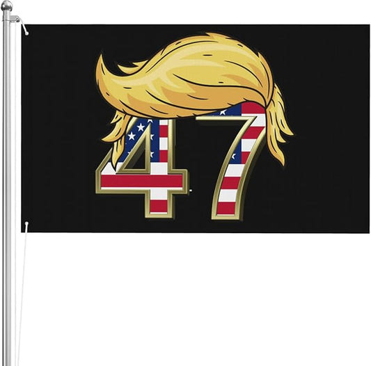 47 Flag 4x6 Outdoor Double Sided Take Save American Back Flags 3 Ply Heavy Duty with 2 Grommets for Outside