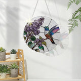 Hummingbird Suncatcher for Windows Hanging, Beautiful Acrylic Hanging Suncatcher, Window Door Decoration, Indoor Home Garden Decor, Gift for Birds Lover Women Mother's Day Christmas
