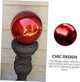 Outanaya Stainless Steel Garden Gazing Ball Polished Reflective Metal Sphere for Outdoor Decor 5.91-in Decorative Mirror Ball for Gardens and Patios
