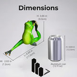 Yoga Frog Statue Outdoor Decor,6.7''(L) Frog Garden Sculptures for Yard Lawn,Resin Animal Figurines Home Porch Patio Table Eka Pada Rajakapotasana IV Art Decorations