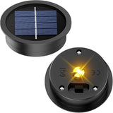 2 Pack Solar Light Replacement Tops(2.76 Inch Top, 2.36 Inch Bottom), Waterproof Replacement Solar Lantern Parts for Outdoor Hanging Lanterns DIY Table Lights Garden Patio Decor