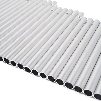 HONBAY 30PCS Silver Wind Chime Tubes Empty Aluminum Tubes Wind Chime kit Parts Supplies for Home Garden Outdoor Hanging Decorations (70/80/90/100/115mm)