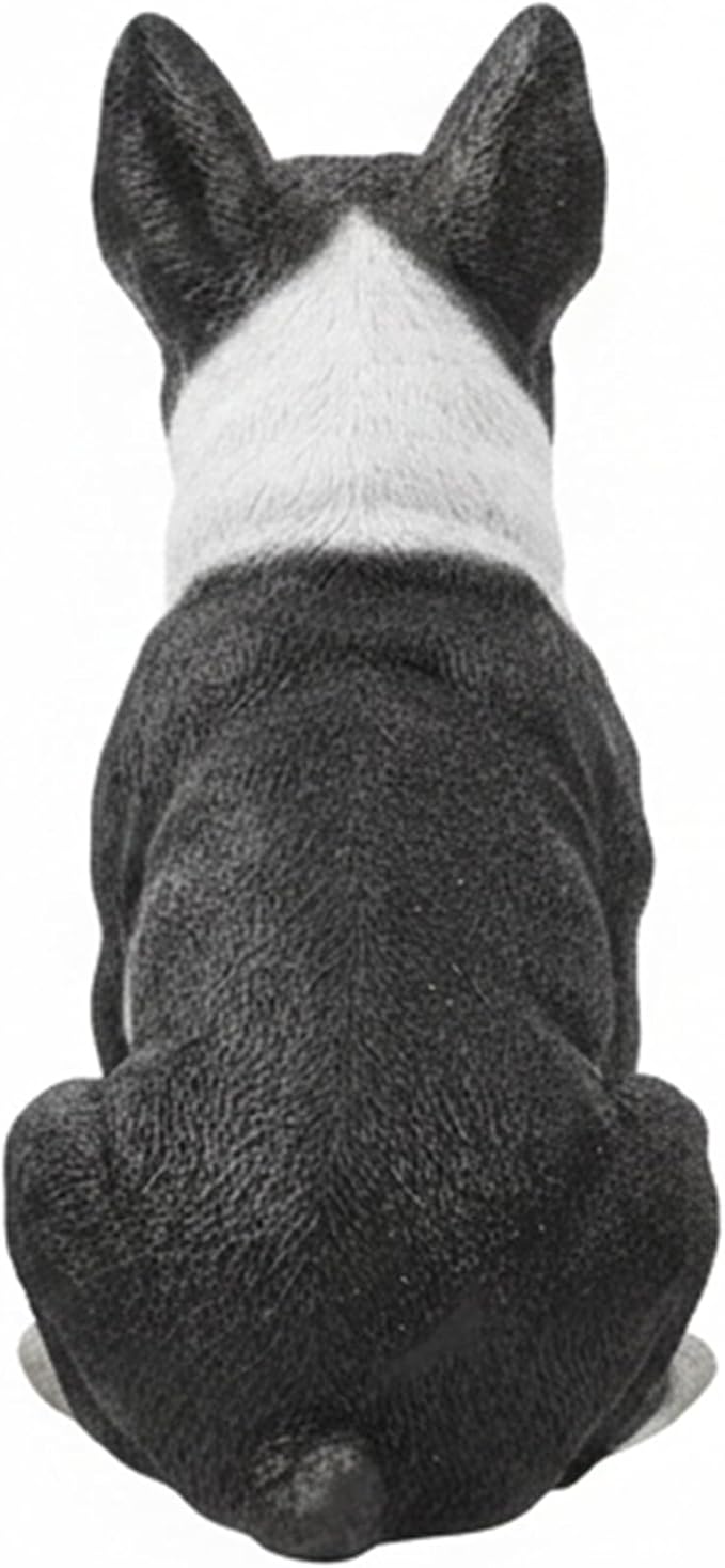 Tuxedo Bulldog Statues Outdoor Decorative, Dog Memorial Statue for Yard Lawn Patio Porch, Garden Pet Grave Marker Figures,