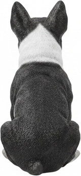 Tuxedo Bulldog Statues Outdoor Decorative, Dog Memorial Statue for Yard Lawn Patio Porch, Garden Pet Grave Marker Figures,