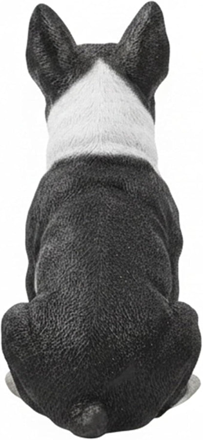 Tuxedo Bulldog Statues Outdoor Decorative, Dog Memorial Statue for Yard Lawn Patio Porch, Garden Pet Grave Marker Figures,