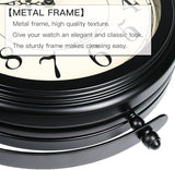 BESTIME 66264B 16-Inch Double Sided Metal Wall Clock with Black Frame.Sturdy Frame,Easy Read,Garden,Home Décor,Indoor,Outdoor,Farmhouse,Yard,Station,Office,Photography Props.