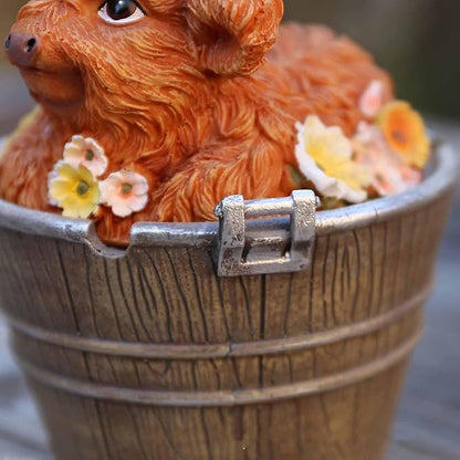 Baoblaze Statue Garden Statue Collection Rustic Creative Decorative Sculpture Animal Figurine for Yard Balcony Farmhouse