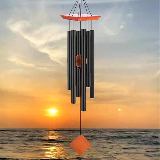 39" Deep Tone Large Wind Chimes for Outside Clearance, Memorial Sympathy Wind Chimes Outdoor for Porch Garden Yard Decor Patio,Sympathy Gifts for Loss of Loved One,Brown