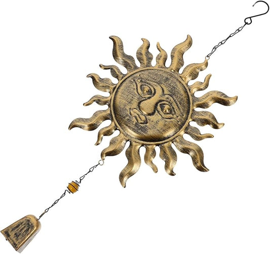 Sosoport 1pc Chime Rustic Hanging Bell Chime for Garden and Patio Decor Memorial Wind Artistic Design and Sturdy Construction for Use