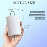 Wind Spinner Motor with Remote Control, Hanging Display Motor, Small Ornament Motor for Disco Ball, Baby Crib, Wind Chimes, Garden Decor, Christmas Decoration, Battery-Operated Motor 20 RPM