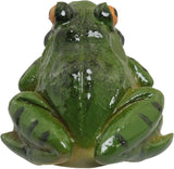 2pcs Resin Simulation Frog Statue Animal Sculpture 6.5x5.5x3.8cm for Home Garden Backyard Outdoor Decoration