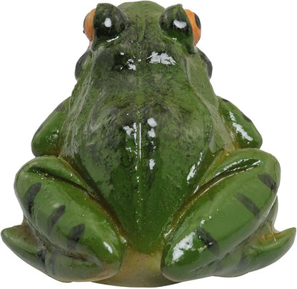2pcs Resin Simulation Frog Statue Animal Sculpture 6.5x5.5x3.8cm for Home Garden Backyard Outdoor Decoration