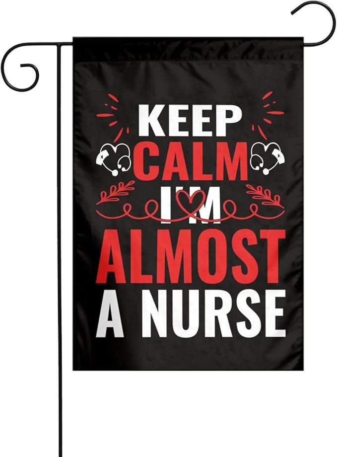 Nurse Garden Flag Double Sided Vertical 12×18 Inch Nurse Day Garden Flag Banners Double Sided For Lawn Patio Yard Garden Home Outdoor Decor -2