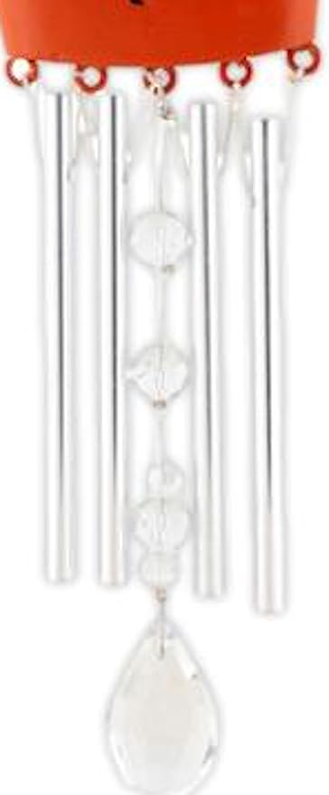 Carson 14" 'Bluebird' Welcome Flower Pot Wind Chime - Floral Chime - Gardening Windchime for Outdoor Decor - Garden Patio Porch