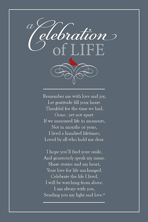 Celebration of Life Memorial Wind Chime/Sympathy Wind Chimes in Loving Memory of Loved One - Ideal Sympathy Gift with Cardinal/Bereavement Gift/Condolence Token That Lasts Longer Than Flowers