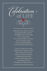 Celebration of Life Memorial Wind Chime/Sympathy Wind Chimes in Loving Memory of Loved One - Ideal Sympathy Gift with Cardinal/Bereavement Gift/Condolence Token That Lasts Longer Than Flowers