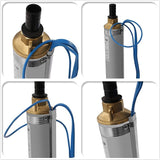 Deep Well Submersible Pump 110V 370W Electric Solar Powered Water Pump, 16 GPM Flow, 216ft Lift, Farm Ranch Irrigation Submersible Bore Hole Deep Well Pump 3420 RPM