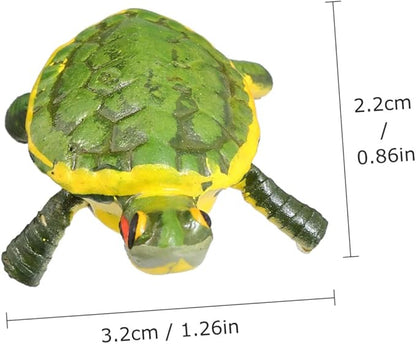 Metal Turtle Ornament Miniature Tortoise Figurine Garden Decoration Toy Iron Craft
