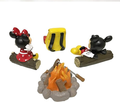 Disney Mickey and Minnie Mouse Camping Fairy Everyday Outdoor Garden Statue,s 4 inches Tall, Officially Licensed Disney Product