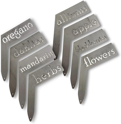Planter Size Small Metal Garden Plant Vegetable Flower or Herb Markers 13.5 Inches Tall (surprise, Raw, Unfinished Steel)
