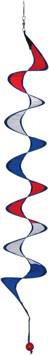 In The Breeze 4246 Red, White and Blue, 24-Inch Patriotic Curlie Wind Spinner, 24 Inch