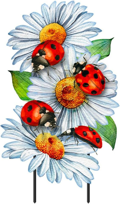 Briarwood Lane Ladybugs and Daisies Metal Art
