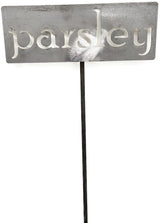 Classic Metal Garden Markers 19 Inches Tall (parsley, Raw, Unfinished Steel (will rust with time))