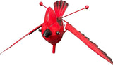 12 Feet Tall Rustic Three Cardinal Birds Large Swaying Garden Stake, Metal Animal Wind Sculpture Decorative Yard Art