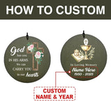 Personalized Sympathy Wind Chimes, Memory Gifts, Deep Tone Custom Name Wind Chime for Loss of Loved Dad/Mom, Expresses Sympathy, Comfort, Remembrance, Product in USA