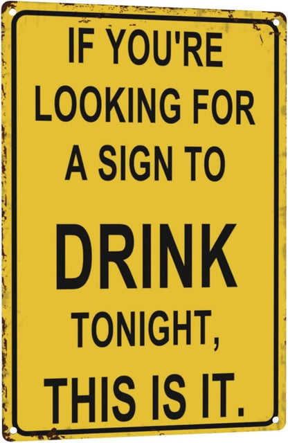 Funny Bar Signs For Home Bar Man Cave Decor Metal Bar Sign Man Cave Accessories & Garage Patio Decor Basement Gifts For Home Bars Outdoor Bars Accessories Bar Cart Decor 8×12 Inch