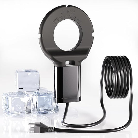 250 Watt Bird Bath De-Icer with Thermostat, Cast Aluminum Submersible Chicken Water Heater, Heated Bird Bath, Power Cord 9.8 Ft