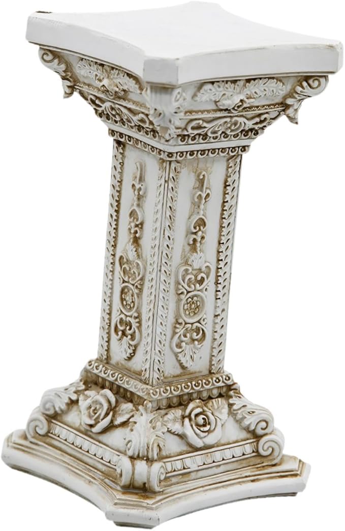 Roman Pillar Statue Sculpture Garden Pedestal Decorative Roman Column Statue Figurine for Party Indoor Outdoor Decoration