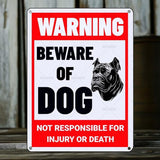 Beware of Dog Sign Cane Corso Metal Sign Warning Beware of Dog Signs for Fence Outdoor Farm Garden Gate Home Yard Decor 8x12 Inch