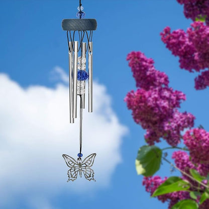 Woodstock Chimes Signature Collection, Fantasy, Butterfly 10'' Décor Designs - Small Chimes Wind Chimes for Outdoor, Patio, Home or Garden Décor (WCFB)