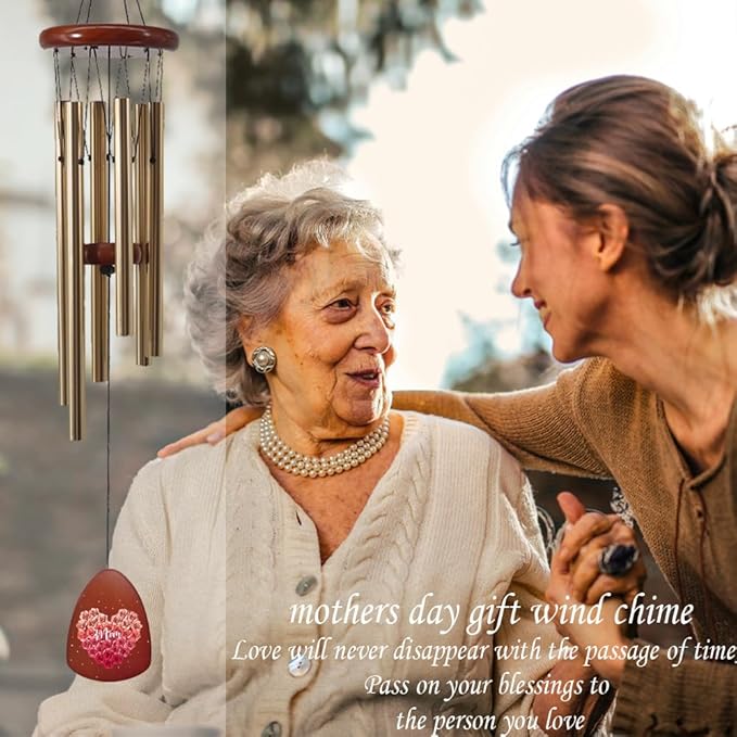 Gifts for Mom, Mom Gifts Wind Chimes 32", Birthday Gifts for Mom from Daughter Son, Love Reminder for Mothers Day Thanksgiving Christmas