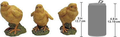 Design Toscano QM12335 Hatching Chicks, Baby Chicken Statues,Full Color