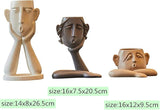 Garden Ornaments Decor Statue Outdoor,Abstract Unique Statue Sculpture Creative Statues and Sculptures Outdoor Decor for Garden,Abstract Figure Decoration Resin Flower Pot Vase Tv Cabinet