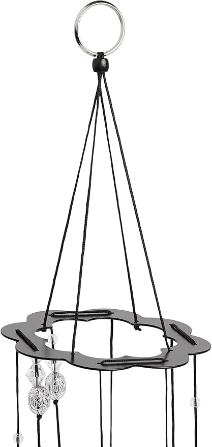 Spoontiques Skull and Crossbones Wind Chime - Outdoor Garden Décor - Decorative Chimes for Yard, Garden, Backyard and Patio Decoration