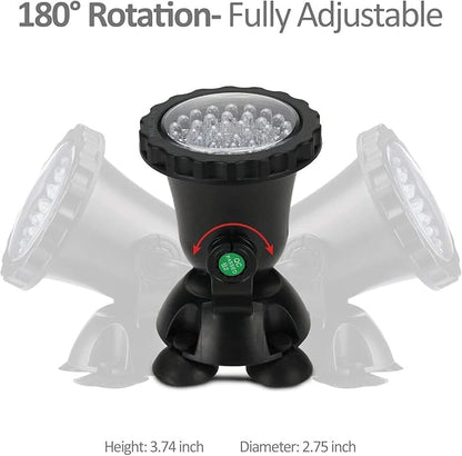 Pond Lights Underwater Fountain Lights with Timer Control Colors Changing Submersible Spotlight