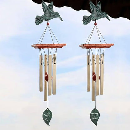 ASTARIN Memorial Custom Wind Chimes for Loss of Loved One, Wind Chimes for Patio Yard Decor, 24'' (Condolences-6)