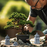 SUPERFINDINGS 7Pcs 7 Styles Mini Zen Garden Accessories Meditation Buddha Zen Garden Accessories Mini Landscape Ornament Stone Miniature Fish Tank Terrarium Bonsai Decorations