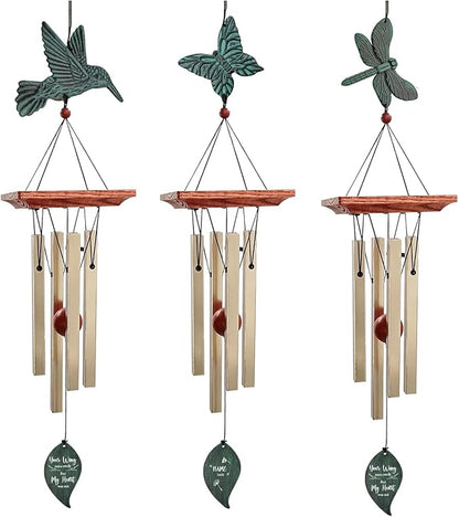 ASTARIN Memorial Custom Wind Chimes for Loss of Loved One, Wind Chimes for Patio Yard Decor, 24'' (Condolences-6)