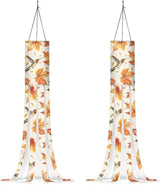 Jeiento Autumn Maple Leaf Fall Pumpkin Windsock 2 Pack Autumn Windsock Flag 40" Fall Thanksgiving Wind Socks Decoration for Home Yard Patio Lawn Garden Tree