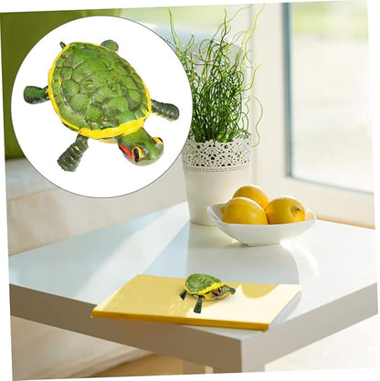 Metal Turtle Ornament Miniature Tortoise Figurine Garden Decoration Toy Iron Craft