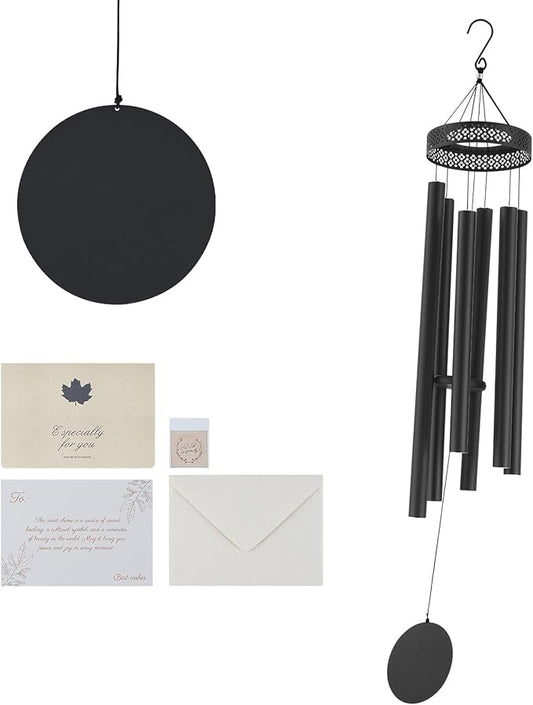 VEVOR 58" Deep Tone Wind Chimes for Outside – Large Memorial Wind Chimes, Sympathy Gifts for Loss of Loved One, Mother, Father, Outdoor Decor for Garden, Patio, Yard, Soothing Melodic Tones