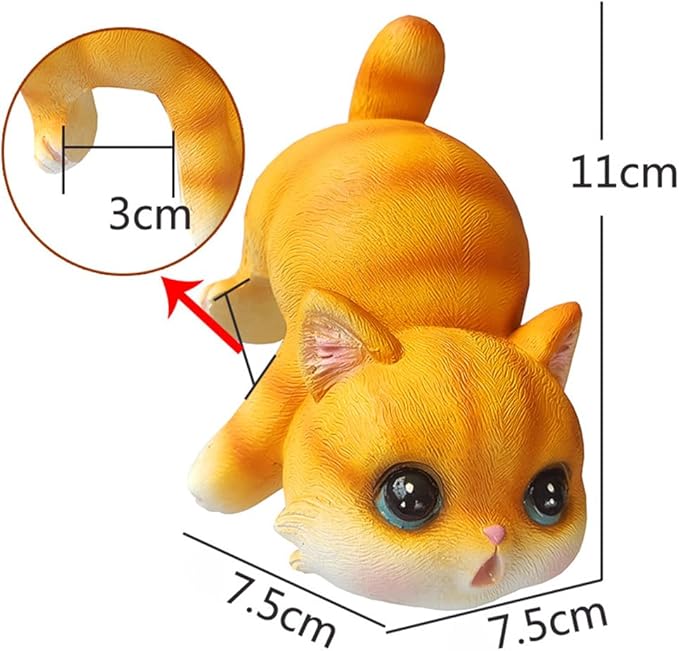 Cat Flower Pot Huggers for Flower Pots, Cute Plant Pot Hanger Ornaments, Funny Plant Decorations for Pots, Resin Cat Figurines for Garden Planters Edge Hanging Decor (A)