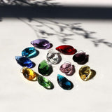 H&D HYALINE & DORA 38mm Multi-Color Feng Shui Faceted Decorating Crystal Grid Prism,Pack of 12